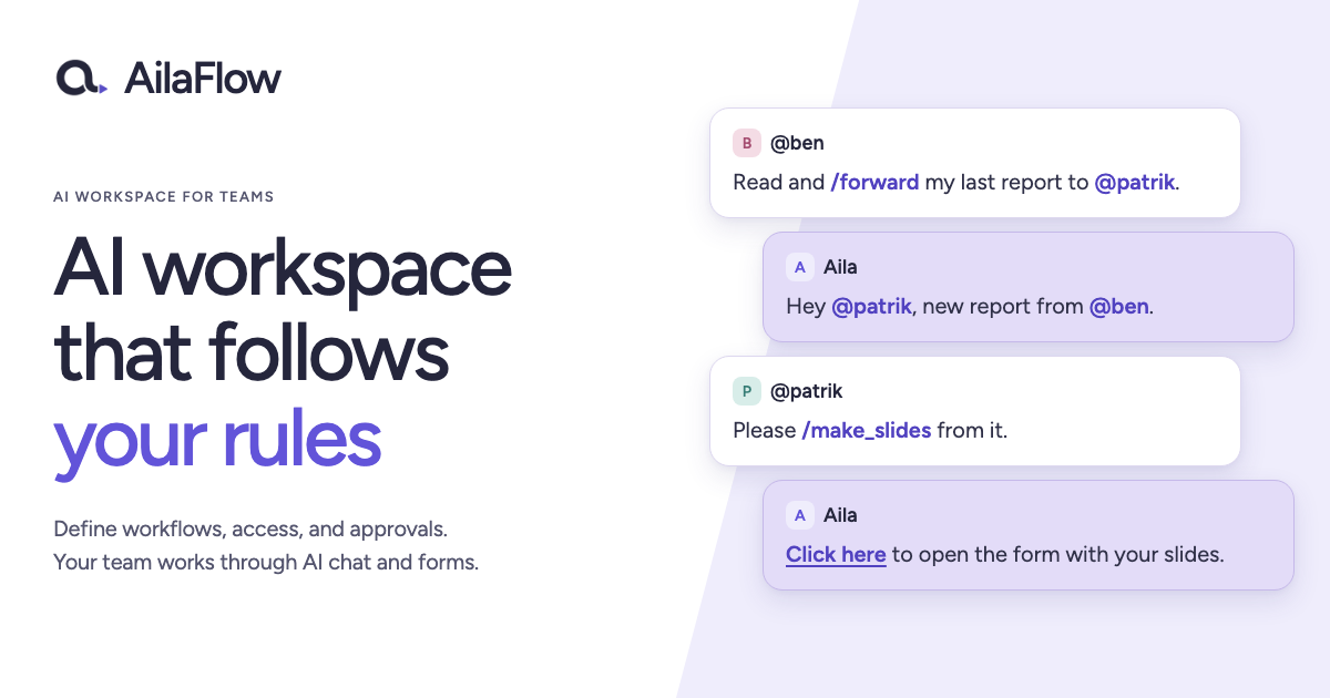 Show HN: AilaFlow – A Self-Hosted AI Workspace for Teams